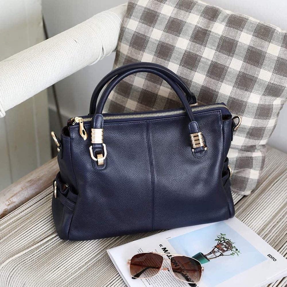 Kattee Genuine Soft Leather Purse / Handbag, Satchel Tote Shoulder Bag - Picture 8 of 13